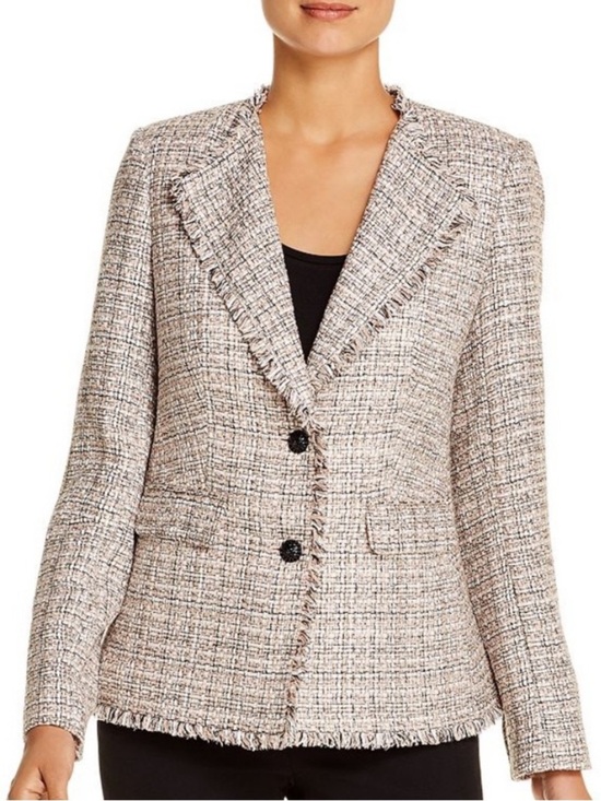 Karl Lagerfeld Jackets & Blazers - Karl Lagerfeld Paris Fringed Tweed Blazer- Size 6